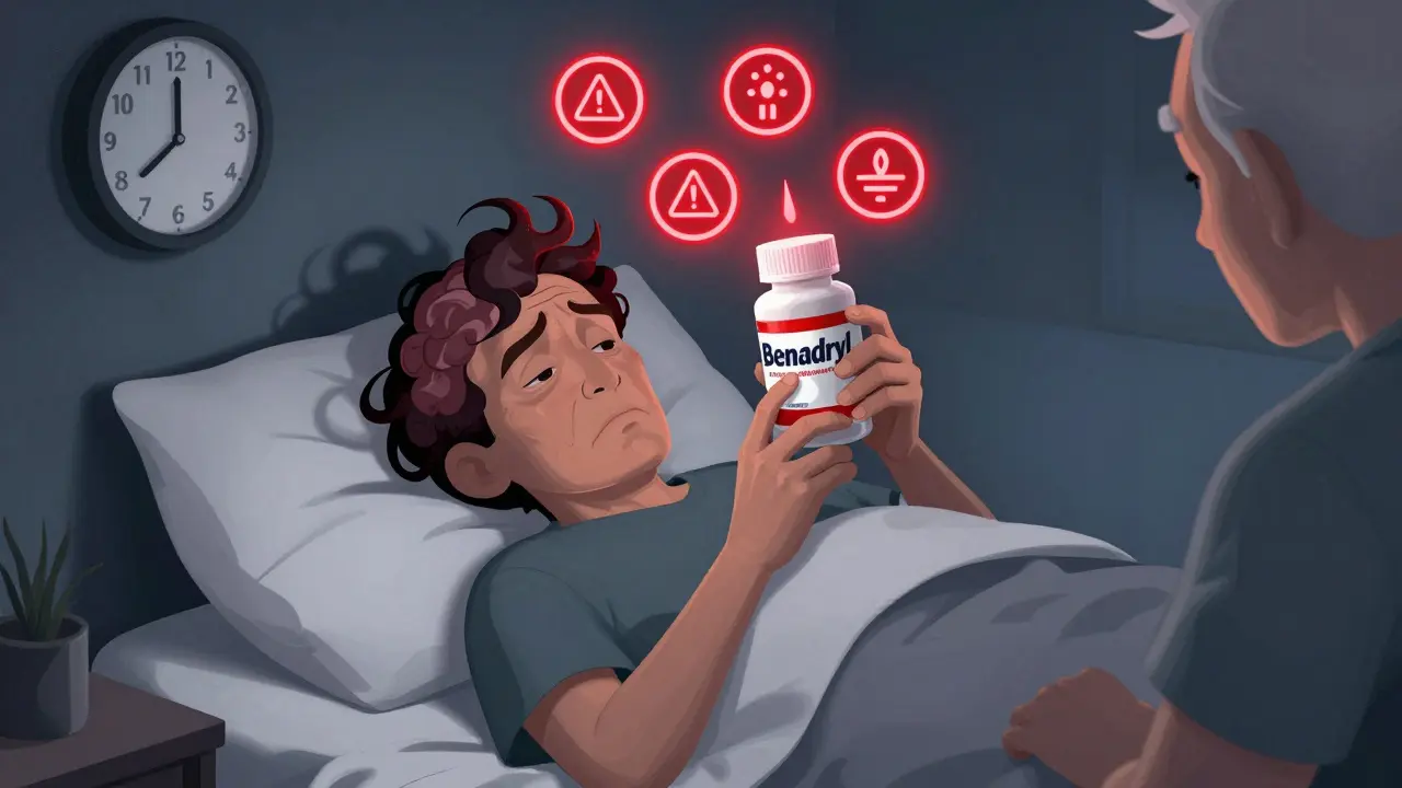 Nighttime Sleep Aids with Diphenhydramine: Risks and Safer Alternatives