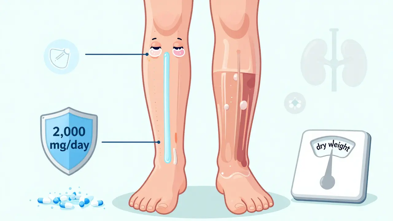 Edema in CKD: How Diuretics, Salt Restriction, and Compression Therapy Work Together