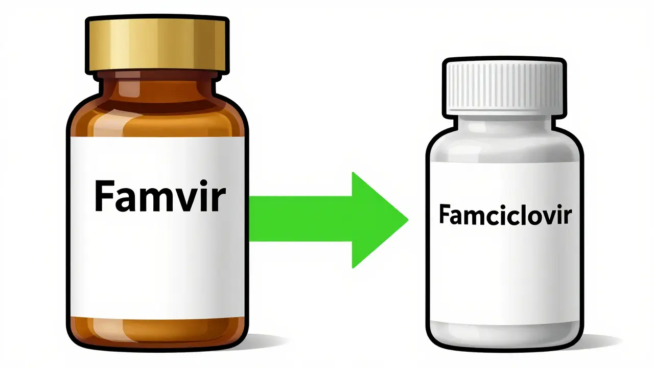 Comparison between a luxury brand medicine bottle and a simple generic version