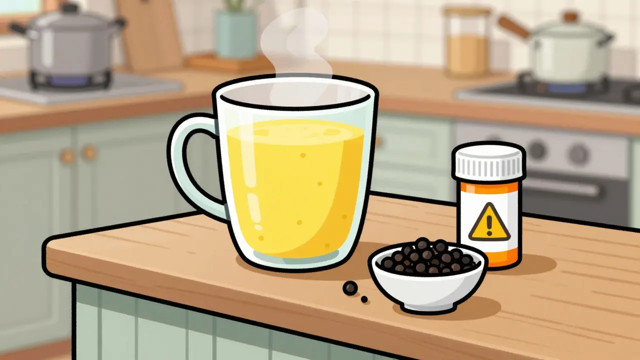 Turmeric and Black Pepper with Blood Thinners: Safety and Risks